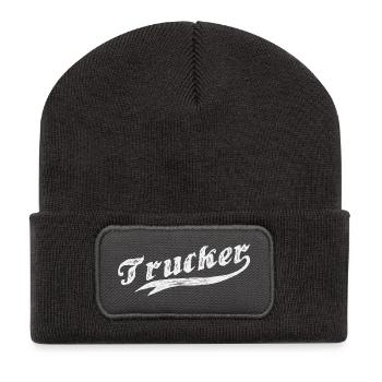 Trucker - Recycelte Patch Beanie - Dunkelgrau - Vorne