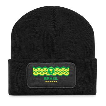 Campeão do mundo Brasil - Recycled Patch Beanie - black - Front