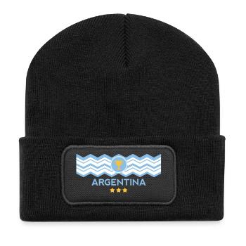 Campeón del mundo Argentine - Beanie recyclé à patch - noir - Devant