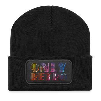 Only retro - Recycled Patch Beanie - black - Front