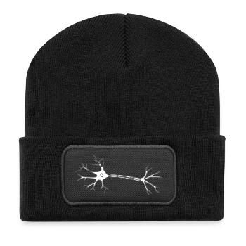 Neuron - Recycelte Patch Beanie - Schwarz - Vorne
