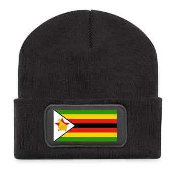 Zimbabwe - Beanie recyclé à patch - charbon - Devant