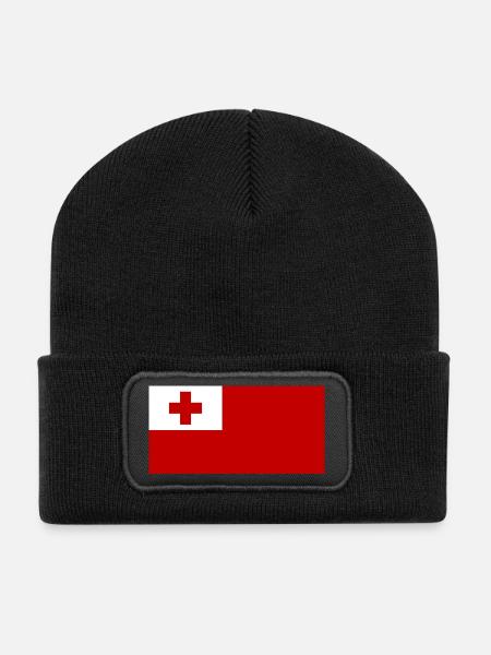 Tonga - Recycelte Patch Beanie - Schwarz