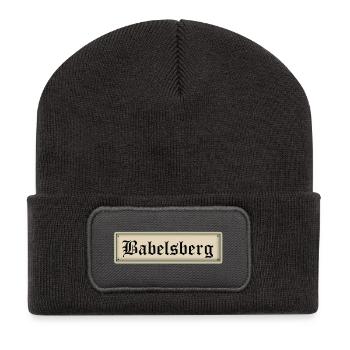 Babelsberg - Recycled Patch Beanie - dark grey - Front