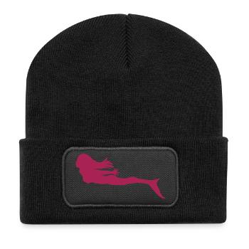 Sirène - Beanie recyclé à patch - noir - Devant