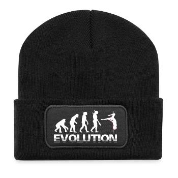 Poledancing Pole Dance Evolution - Recycelte Patch Beanie - Schwarz - Vorne