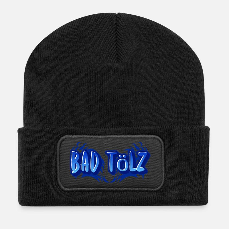 Bad Tölz - Recycelte Patch Beanie - Schwarz