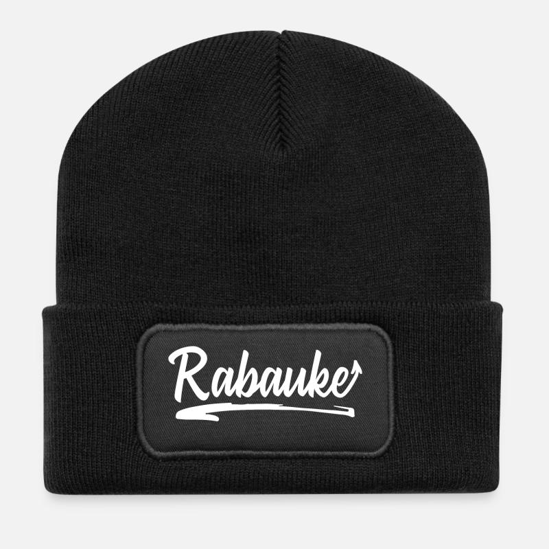 Rabauke - Recycelte Patch Beanie - Schwarz