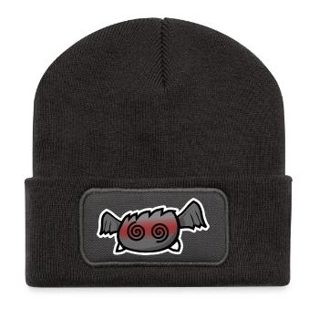 Fainted bat - Recycled Patch Beanie - dark grey - Front