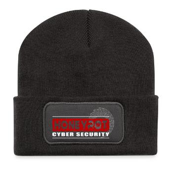Honeypot Cyber security - Recycled Patch Beanie - dark grey - Front