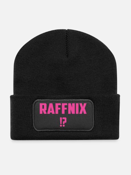 Raffnix - Recycelte Patch Beanie - Schwarz