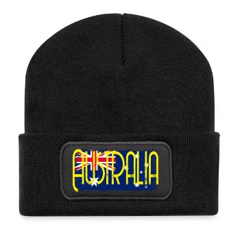 Australia two - Recycled Patch Beanie - black - Front