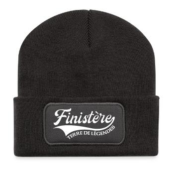 Finistère Terre de légendes - Beanie recyclé à patch - charbon - Devant