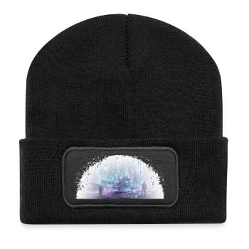 Cybercity - City in the Light - Recycelte Patch Beanie - Schwarz - Vorne