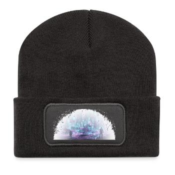 Cybercity - City in the Light - Recycled Patch Beanie - dark grey - Front