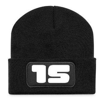 ALLES GUTE ZUM GEBURTSTAG. ALLES GUTE ZUM GEBURTSTAG. JAHRESTAG. - Recycelte Patch Beanie - Schwarz - Vorne