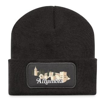 Alhambra (dark) - Recycled Patch Beanie - dark grey - Front