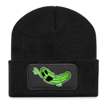 Horreur de concombre zombie - Beanie recyclé à patch - noir - Devant
