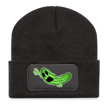 Horreur de concombre zombie - Beanie recyclé à patch - charbon - Devant
