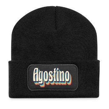 T-shirt Agostino t-shirt cadeau rétro vintage - Beanie recyclé à patch - noir - Devant