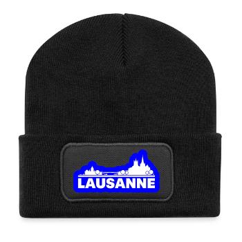 Lausanne - Recycled Patch Beanie - black - Front