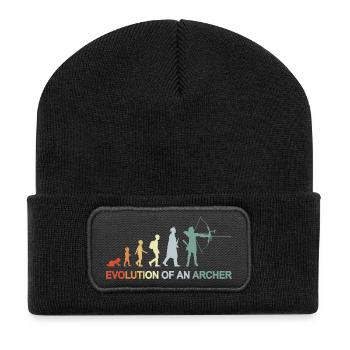 Bogenschützen Evolution - Recycelte Patch Beanie - Schwarz - Vorne