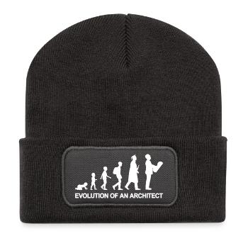 De l’enfant à l’architecte - Beanie recyclé à patch - charbon - Devant