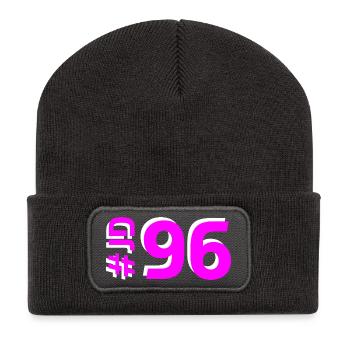JD96 - Beanie recyclé à patch - charbon - Devant