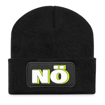 NO - Recycled Patch Beanie - black - Front