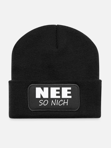 NON, PAS COMME ÇA - Beanie recyclé à patch - noir
