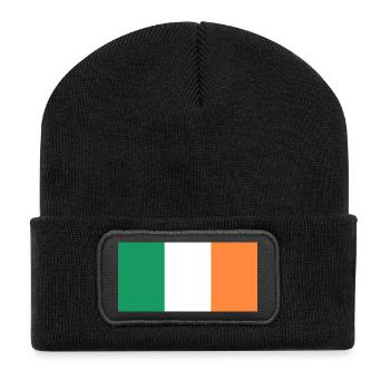 Irlande - Beanie recyclé à patch - noir - Devant