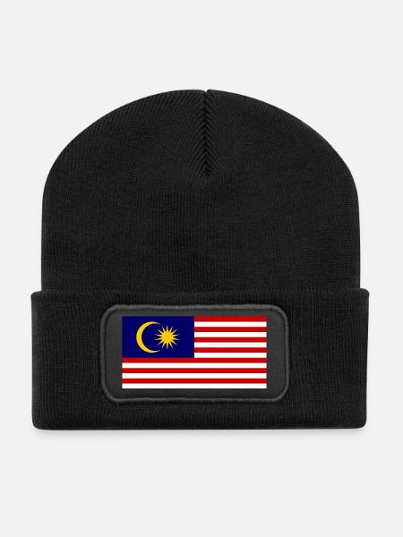 Malaisie - Beanie recyclé à patch - noir