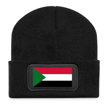 Soudan - Beanie recyclé à patch - noir - Devant