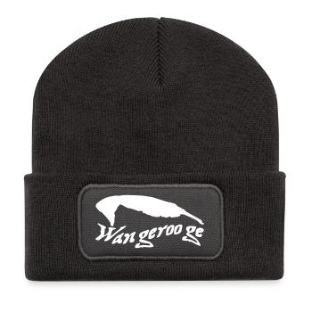 Wangerooge Tattoo - Recycelte Patch Beanie - Dunkelgrau - Vorne
