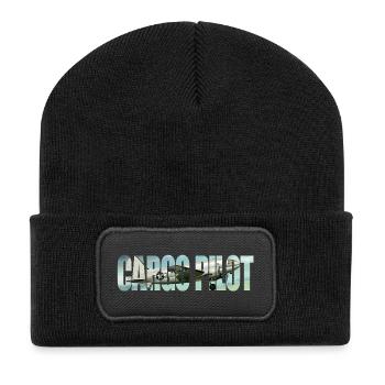 Pilote cargo C-46 - Beanie recyclé à patch - noir - Devant