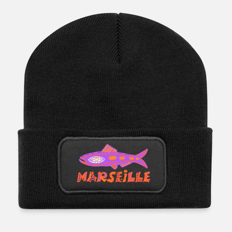 Sardine Marseillaise - Beanie recyclé à patch - noir
