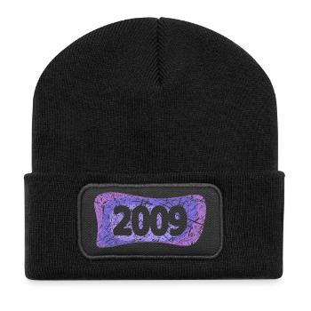 Réunion de classe 2009 - Beanie recyclé à patch - noir - Devant