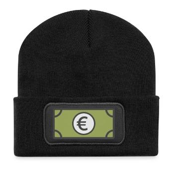 Billet en euros | Monnaie, Finance & Monnaie - Beanie recyclé à patch - noir - Devant