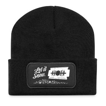 Let it snow! FFM - Recycelte Patch Beanie - Schwarz - Vorne