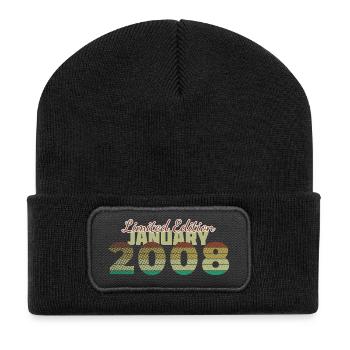 18th Anniversary Limited Edition (SCR) 01/2008 - Recycled Patch Beanie - black - Front