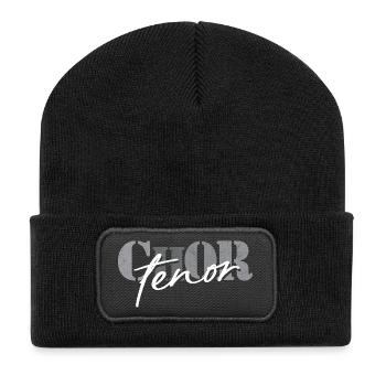 Chor Tenor - Recycelte Patch Beanie - Schwarz - Vorne