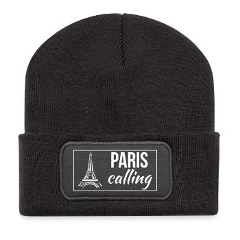 Paris Calling - Recycled Patch Beanie - dark grey - Front