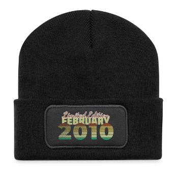 16. Geburtstag Limited Edition (SCR) 02/2010 - Recycelte Patch Beanie - Schwarz - Vorne