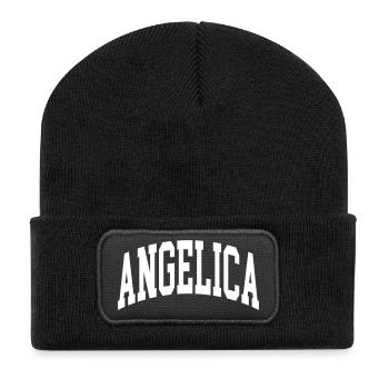 Angelica - Recycled Patch Beanie - black - Front