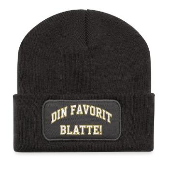 Votre Blante préféré ! - Beanie recyclé à patch - charbon - Devant
