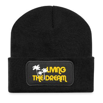 VIVRE LE RÊVE - Beanie recyclé à patch - noir - Devant