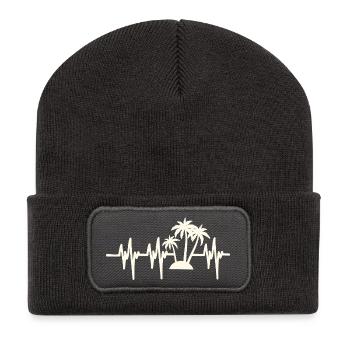 Heartbeat Beach Holiday - Recycled Patch Beanie - dark grey - Front