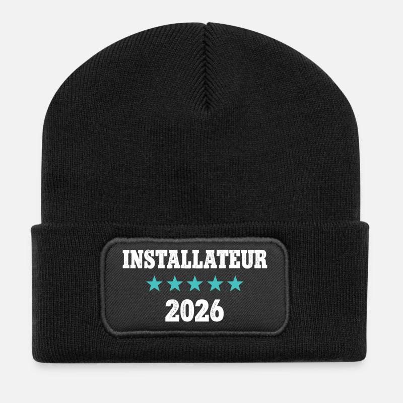Installer 2026 Apprenticeship Examination Master Trainee - Recycled Patch Beanie - black