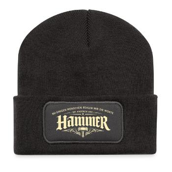 Bei einigen fehlen die Worte anderen der Hammer - Recycelte Patch Beanie - Dunkelgrau - Vorne