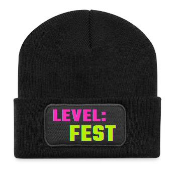 Chemise Level Fest – Festival du Printemps Style Fest - Beanie recyclé à patch - noir - Devant